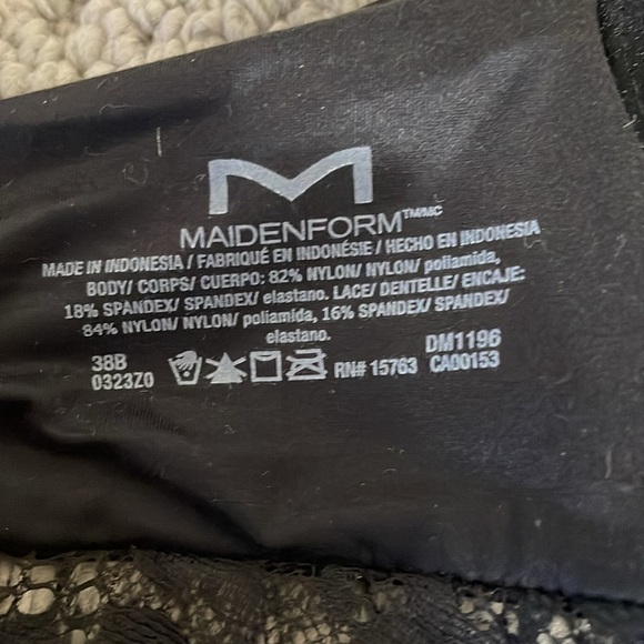 MAIDENFORM BLACK BRA - Picture 6 of 6